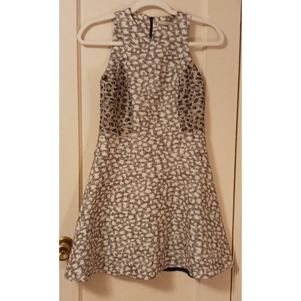 Townsen Leopard Print Fit & Flare Skater Dress, Size 4